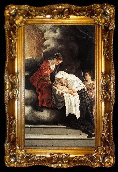 framed  GENTILESCHI, Orazio The Vision of St Francesca Romana sdg, ta009-2